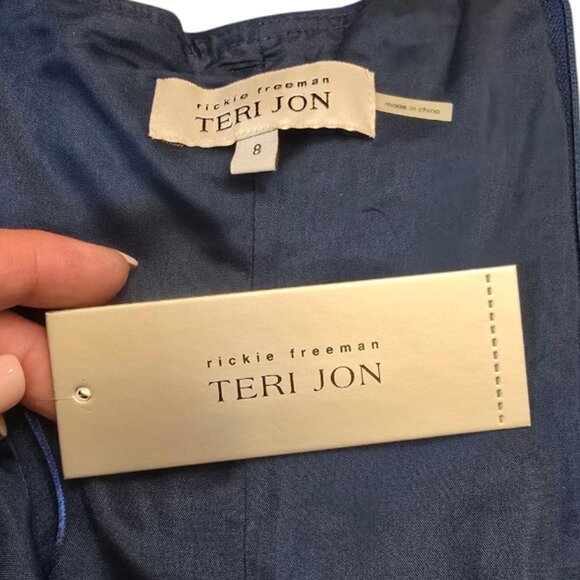 🏷️NWT  -  RICKIE FREEMAN for TERI JON Silk Formal sz 8  -  NWT🏷️ - Picture 13 of 15